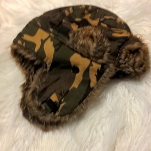 D&Y Camo trapper hat one size fits most